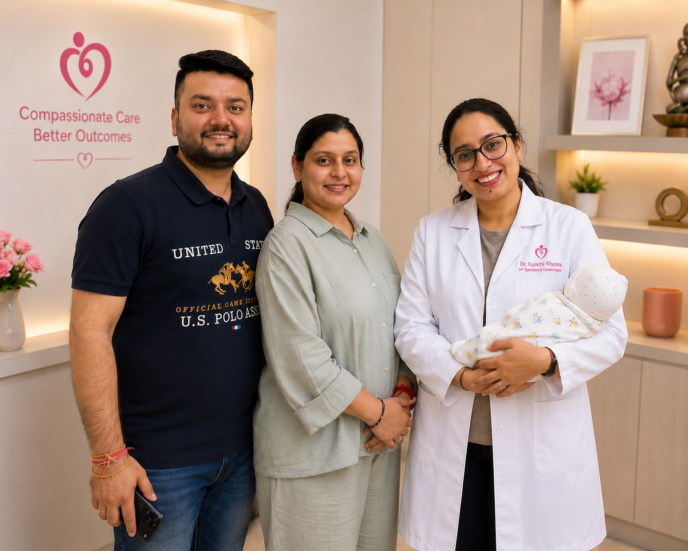 Dr Kanchi Khurana with her Happy Client